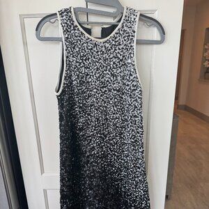 Carmen Marc Valvo Ombre Sequin A line Dress Size 4